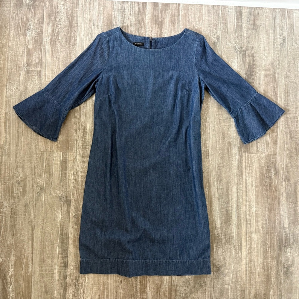Talbots Dress in Classic Blue Denim